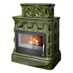 Kachlová kamna ABX Karelie kachlový sokl, Zelená